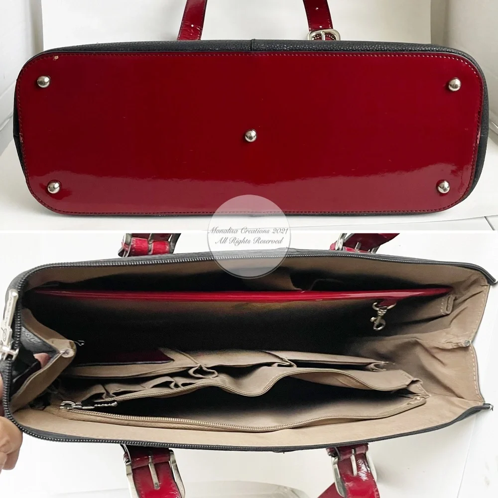 Jack Georges Bag Milano Madison Avenue Business Tote Computer * Damaged Straps *